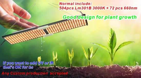 Qb288 100 Вт Высококачественная оптическая система с высоким Ppfd для использования в помещении с полным спектром Quantum 120 Вт Светодиодный светильник для выращивания растений с регулируемой яркостью Коммерческий светодиодный светильник для выращивания растений